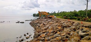 Coastal Protection Works in progress